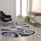 Flash Furniture Purple 5' x 7' Distressed Abstract Area Rug OKR-RG1100-57-PU-GG - alternate 6